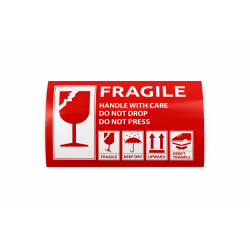 Įspėjamieji lipdukai FRAGILE 210×148mm
