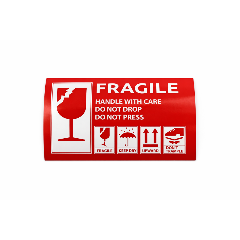 Warning stickers FRAGILE 210×148 mm