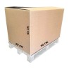 Box for half pallet without print 600x800x600mm PBOX02