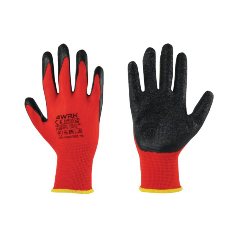 Reinforced Work Gloves with Textured Coating